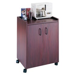 Image for Safco Refreshment Center Cabinet, Mahogany, 23 W x 18 D x 31 H in from School Specialty