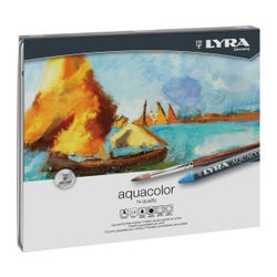 Lyra Aquacolor Water Soluble Crayon, Assorted Color, Set of 24 Item Number 1401842