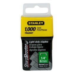 Image for Stanley Light Duty Staples, 1/4 Inch, Pack of 1000 from School Specialty