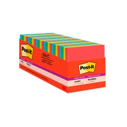 Image for Post-it Super Sticky Notes Cabinet Pack, 3 x 3 Inches, Marrakesh Colors, Pad of 70 Sheets, Pack of 24 from School Specialty