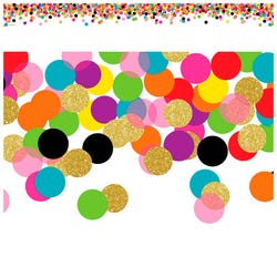 Image for Teacher Created Resources Confetti Straight Border Trim, 2-3/4 x 35 Inches from School Specialty