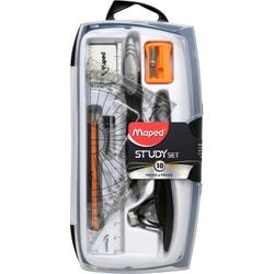Image for Maped 10-Piece Compass and Geometry Set, Shatterproof Case from School Specialty