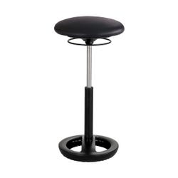 Image for Safco Twixt Ergonomic Extended Height Stool, 15-1/2 x 15-1/2 x 31-3/4 Inches, Black Vinyl from School Specialty