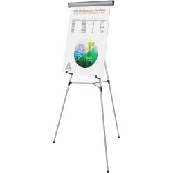 Image for Mastervision Bi-silque 3-Leg Heavy Duty Telescoping Easel, Aluminum, 45 Pound Capacity, 69 x 28-1/2 x 34 Inches, Silver from School Specialty