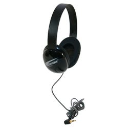 Califone Listening First 2800-BKP Over-Ear Stereo Headphones, 3.5mm Plug, Black, Each, Item 2103812