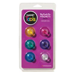 Image for Dowling Magnets Hero Magnets, Big Push Pins, Set of 6 from School Specialty