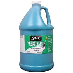 Sax Versatemp Washable Heavy-Bodied Tempera Paint, 1 Gallon, Turquoise Item Number 1592692