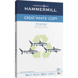 Image for Hammermill Recycled Copy Paper, 11 x 17 Inches, White, 500 Sheets from School Specialty