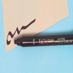 Image for Yasutomo Y and C Non-Toxic Water Based Calligraphy Marker, 3.5 mm Mini-Chisel Tip, Black, Pack of 12 from School Specialty