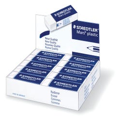 Image for Staedtler Mars Plastic Eraser, White, Pack of 20 from School Specialty