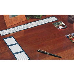 Image for House of Doolittle Vinyl Heavy Gauge Desk Protector with Reference Calendars and Note Strip, 19 x 24 Inches, Clear from School Specialty