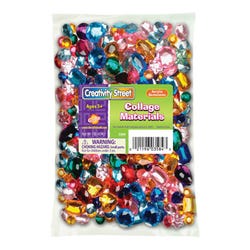 Creativity Street Acrylic Gemstones, Assorted Colors and Shapes, 1 Pound Item Number 085728