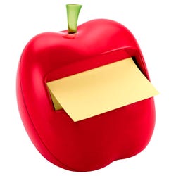 Image for Post-it Red Apple Pop-Up Note Dispenser with 12 Note Pads from School Specialty