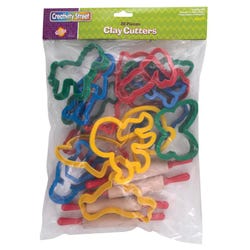 Image for Creativity Street Multiple Shape Clay Cutter Set, Plastic, Multiple Colors, Set of 20 from School Specialty