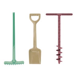 Image for Dantoy Blue Marine Sand Drill, Shovel and Rake, Set of 3 from School Specialty