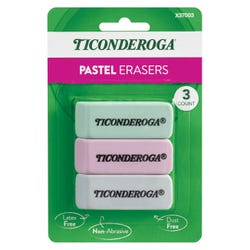Image for Ticonderoga Pastel Wedge Eraser, Pack of 3 from School Specialty