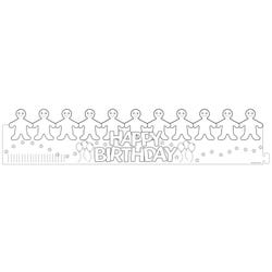 Image for Hygloss Happy Birthday Crowns, Decorate Your Own, Black and White, Pack of 24 from School Specialty