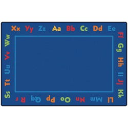 Image for Carpets for Kids KID$Value PLUS Alphabet Value Carpet, 6 x 9 Feet, Rectangle, Multicolored from School Specialty