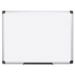 Image for Bi-silque Super Value Magnetic Dry Erase Board, Porcelain Board, 48 x 36 Inches, White/Aluminum from School Specialty
