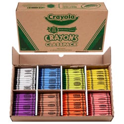 Image for Crayola Crayon Classpack, Standard Size, 8-Assorted Colors, Set of 800 from School Specialty