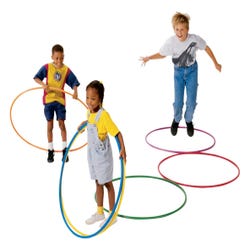 Image for Pull-Buoy Deluxe Hoops, 24 Inches, Assorted Colors, Set of 12 from School Specialty