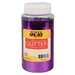 Image for School Smart Craft Glitter, 1 Pound Jar, Purple from School Specialty
