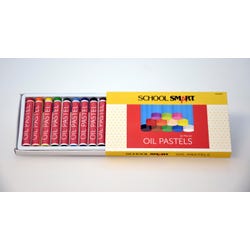 School Smart Oil Pastels, Assorted Colors, Set of 12 Item Number 1594963