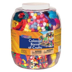 Creativity Street Colossal Barrel of Crafts Craft Item, Assorted Color, Item Number 070231