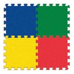 Image for WonderFoam Carpet Tiles, Solid Colors, 12 x 12 Inches, Set of 4 from School Specialty