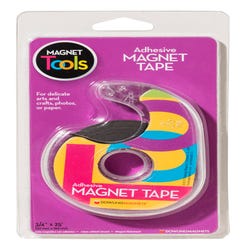 Image for Dowling Magnets Adhesive Extra Thin Magnetic Tape with Dispenser, 3/4 Inch x 25 Feet from School Specialty