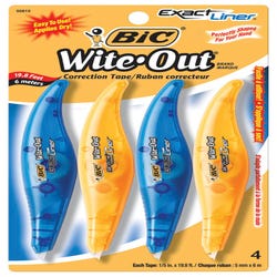 Image for BIC Wite-Out Exact Liner Correction Tape, Pack of 4 from School Specialty