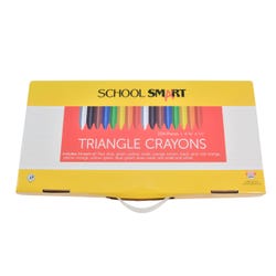 Image for School Smart Triangular Crayons, Assorted Colors, Set of 224 from School Specialty