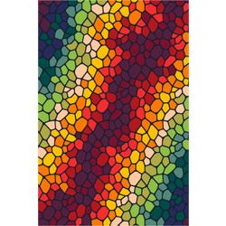 Image for Classroom Select Rainbow Brick Accent Rug from School Specialty