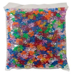 Image for Creativity Street Plastic 3-Sided Tri-Bead Assortment, 0.43 in, Assorted Transparent Color, Pack of 1000 from School Specialty