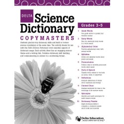 Image for Delta Science Dictionary Copy Master Booklet, Grades 3-4 from School Specialty
