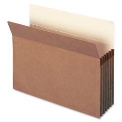 Image for Smead File Pocket, Letter Size, 5-1/4 Inch Expansion, Straight Cut, Redrope, Pack of 50 from School Specialty