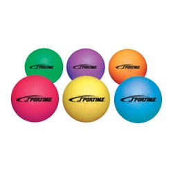 Image for Sportime Playground Rubber Balls, Assorted Colors, Set of 6 from School Specialty