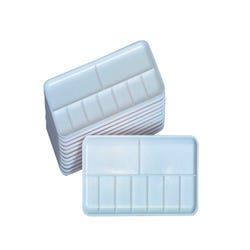 Image for Jack Richeson Plastic 7 Well Palette Trays, 3-1/4 x 7-1/4 Inches, Pack of 12 from School Specialty