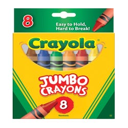 Crayola Jumbo Size Crayons in Tuck Box, Set of 8 Item Number 008418