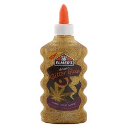 Image for Elmer's Washable Glitter Glue, 6 Ounces, Gold from School Specialty