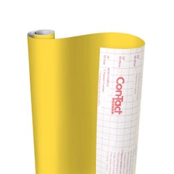 Image for Con-Tact Self-Adhesive Contact Paper, 18 Inches x 50 Feet, Yellow from School Specialty