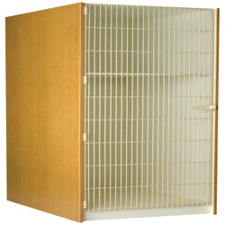 Stevens I.D. Systems 2 Compartment Instrument Storage, Grille Doors, 27 x 40 x 84 Inches 4001051