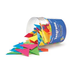 Image for Learning Resources Bright Tangrams Kit, Assorted Colors, Set of 30 from School Specialty