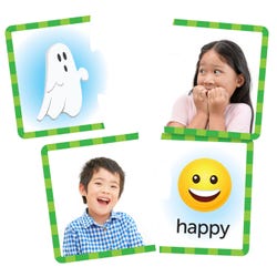 Image for Learning Resources Feelings and Emotions Puzzle Cards, 48 Pieces from School Specialty