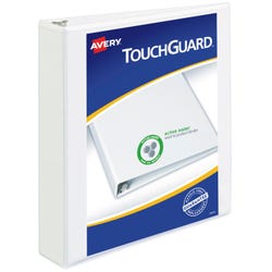 Image for Avery TouchGuard Protection Non-Stick View Binder, 1-1/2 Inch, Slant Ring, White from School Specialty