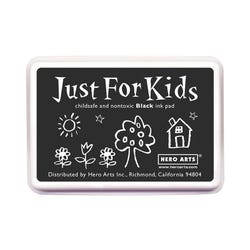 Image for Hero Arts Rubber Non-Toxic Stamp Pad, 3-3/4 x 2-1/4 Inches, Just for Kids, Black from School Specialty