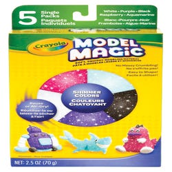 Image for Crayola Model Magic Modeling Dough, Assorted Shimmer Colors, Set of 5 from School Specialty