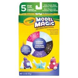 Image for Crayola Model Magic Modeling Dough, Assorted Shimmer Colors, Set of 5 from School Specialty