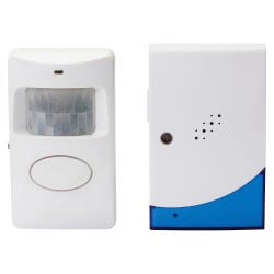 Image for Tatco Wireless Chime, Battery, White and Blue from School Specialty