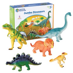 Image for Learning Resources Assorted Jumbo Dinosaurs, Set of 5 from School Specialty